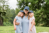 Customizable Bow Baseball Hat in Nellie Navy (Women)