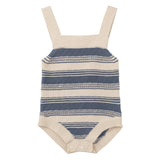 Striped Textured Knit Onesie