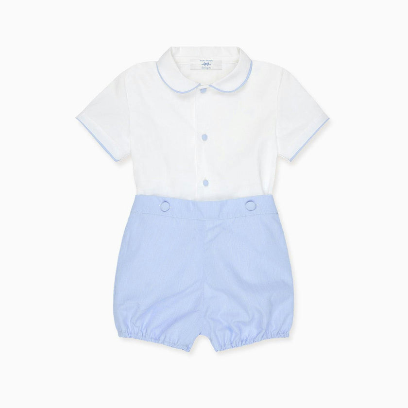Nicky Hilton x La Coqueta Blue Stripe Chasen Baby Boy Set