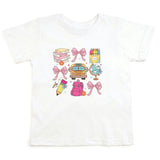 Coquette School Doodle Short Sleeve T-Shirt
