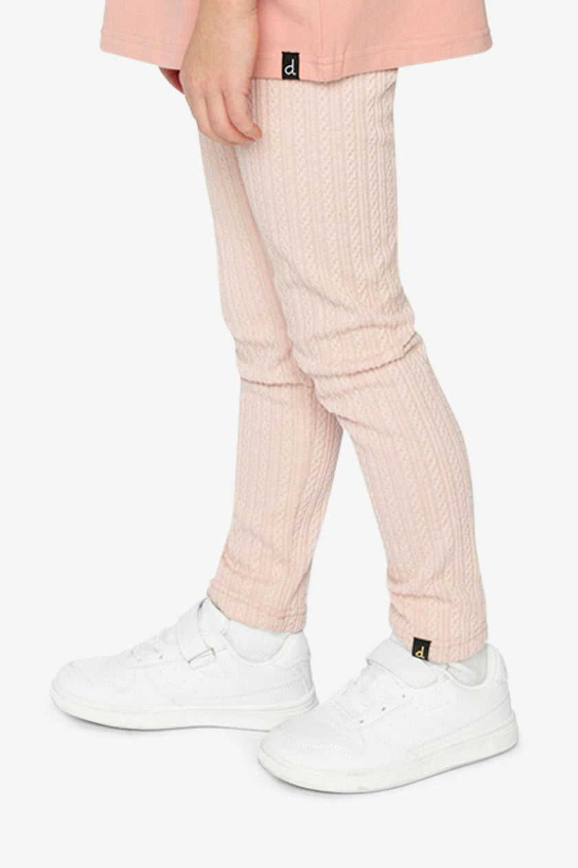 Jacquard Leggings Pale Dusty Pink