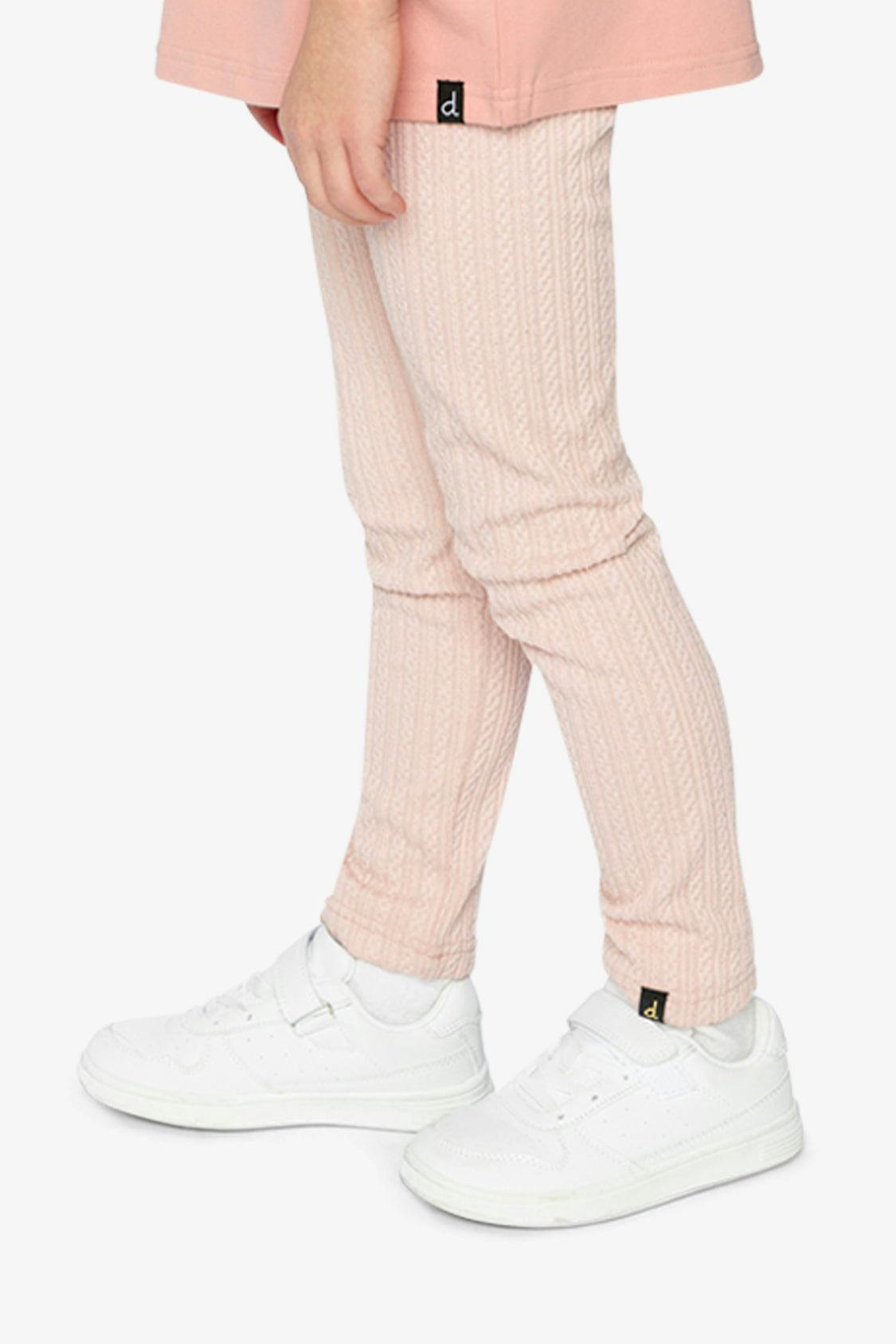 Jacquard Leggings Pale Dusty Pink