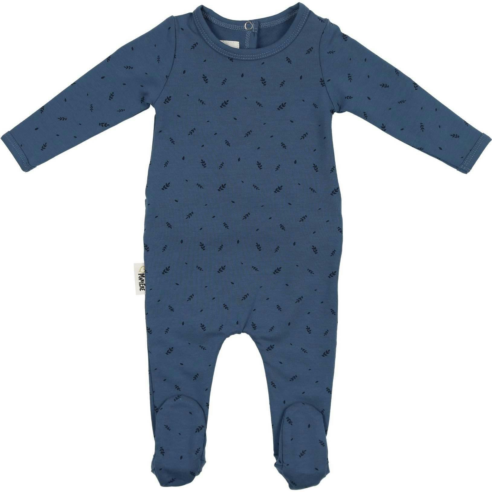 Elegant Leaves Footie and Beanie Set
