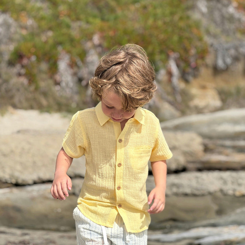 LEMON NEWPORT WOVEN  SHIRT