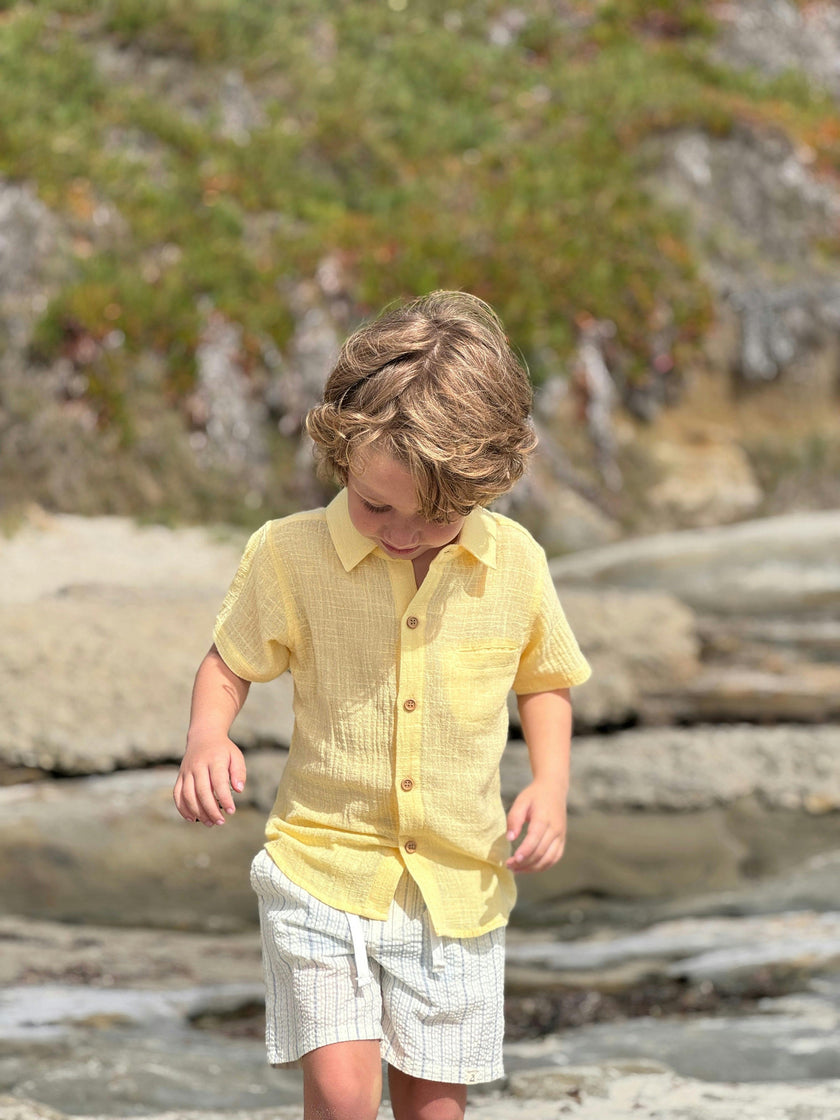 LEMON NEWPORT WOVEN  SHIRT