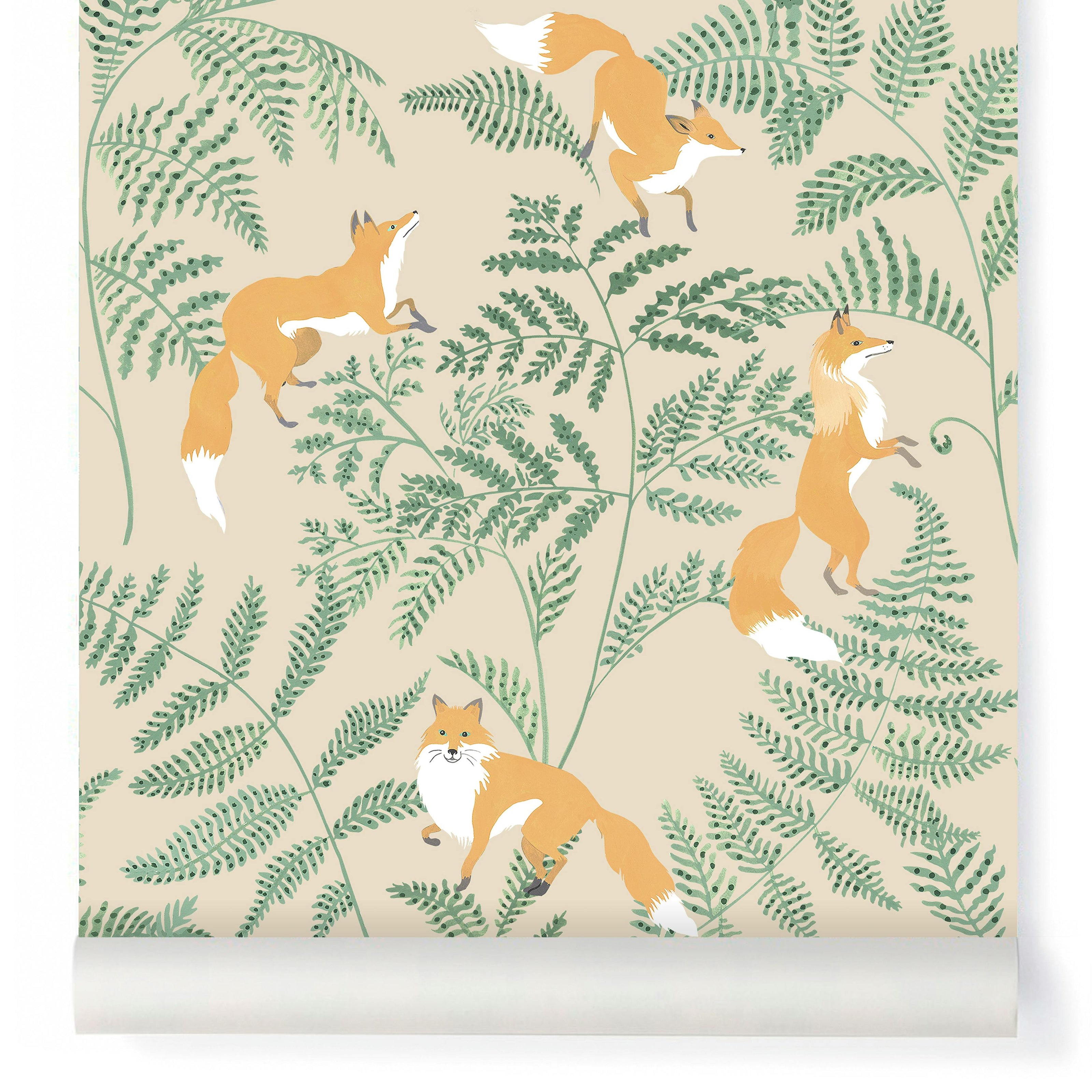 Papier peint KITSUNE coloris Beige