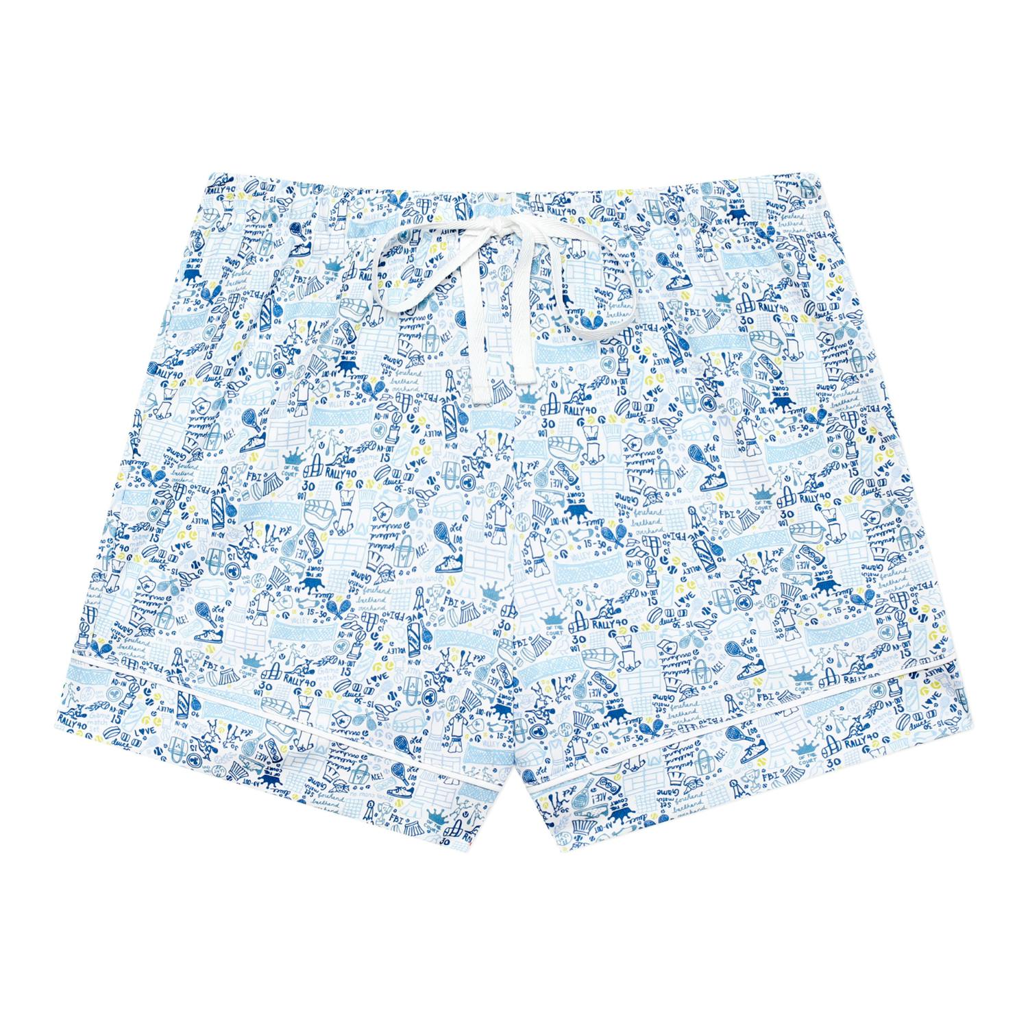 Tennis Women’s Button Front Short Pajama Set