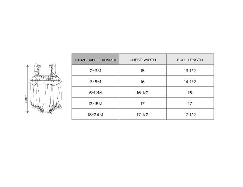 Baby Girl's Gauze Bubble Romper