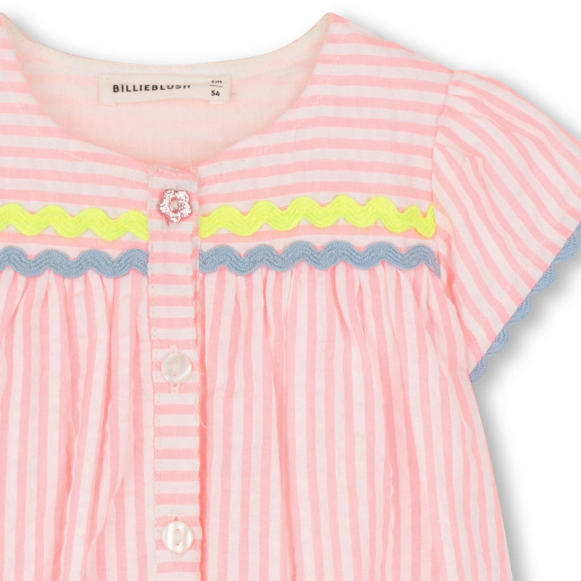 Pink & White Striped Billieblush Dress