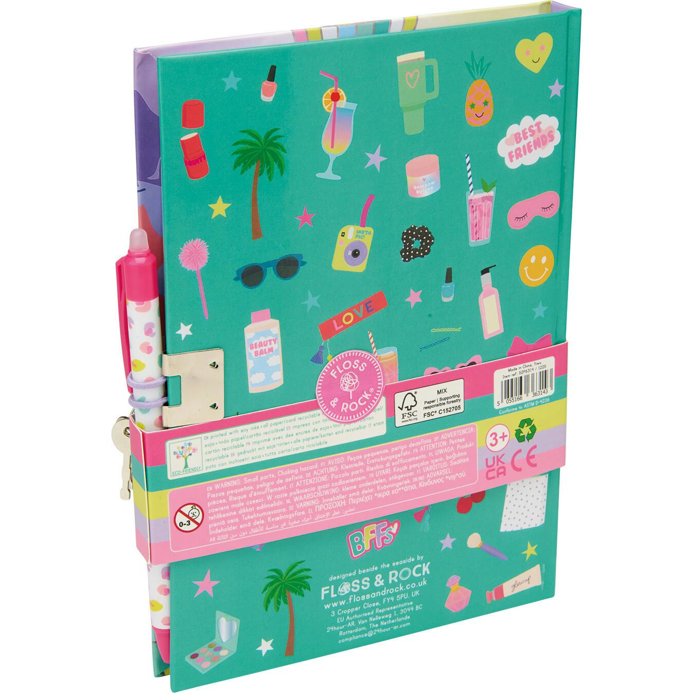 Fashion Friends Lockable Diary with Erasable Pen ( Varied Designs )