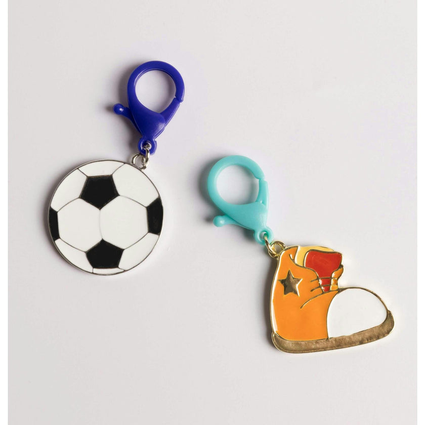 Soccer & Sneaker Bag Charm Duo