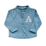 Liberty of London Children's Personalised Fleece - Dusty blue