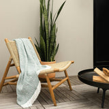 Crosshatch Stain Resistant Indoor Outdoor Throw