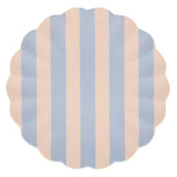 Stripy Reusable Bamboo Large Plates