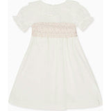White Vega Floral Long Ceremony Girl Dress