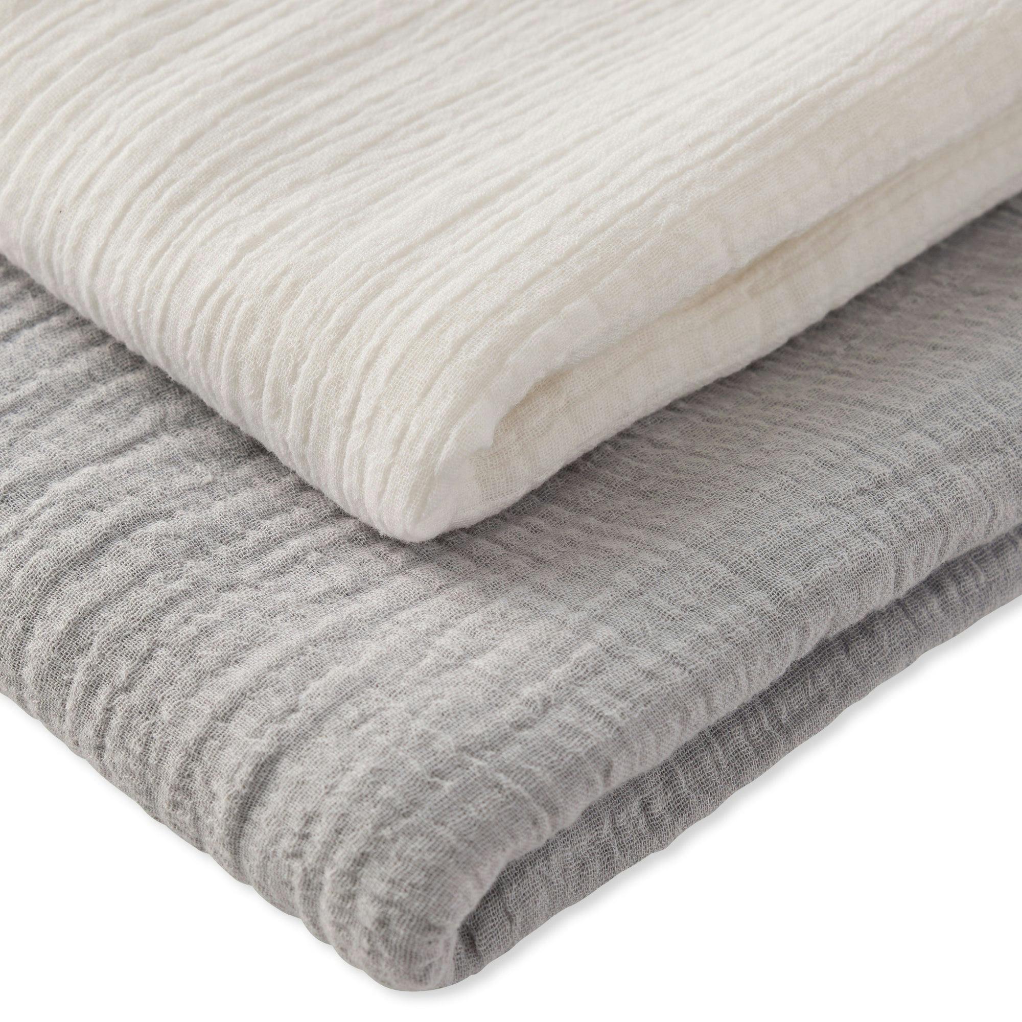 SWOON 2-Pack Crinkle Muslin Baby Swaddle Blanket