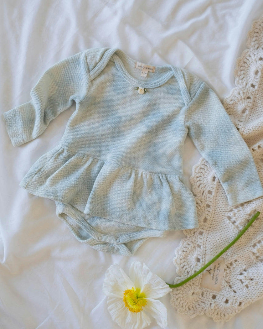 Tie-dye Onesie in Baby Blue