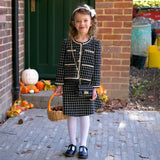 Check Tweed Jacket & Skirt Set