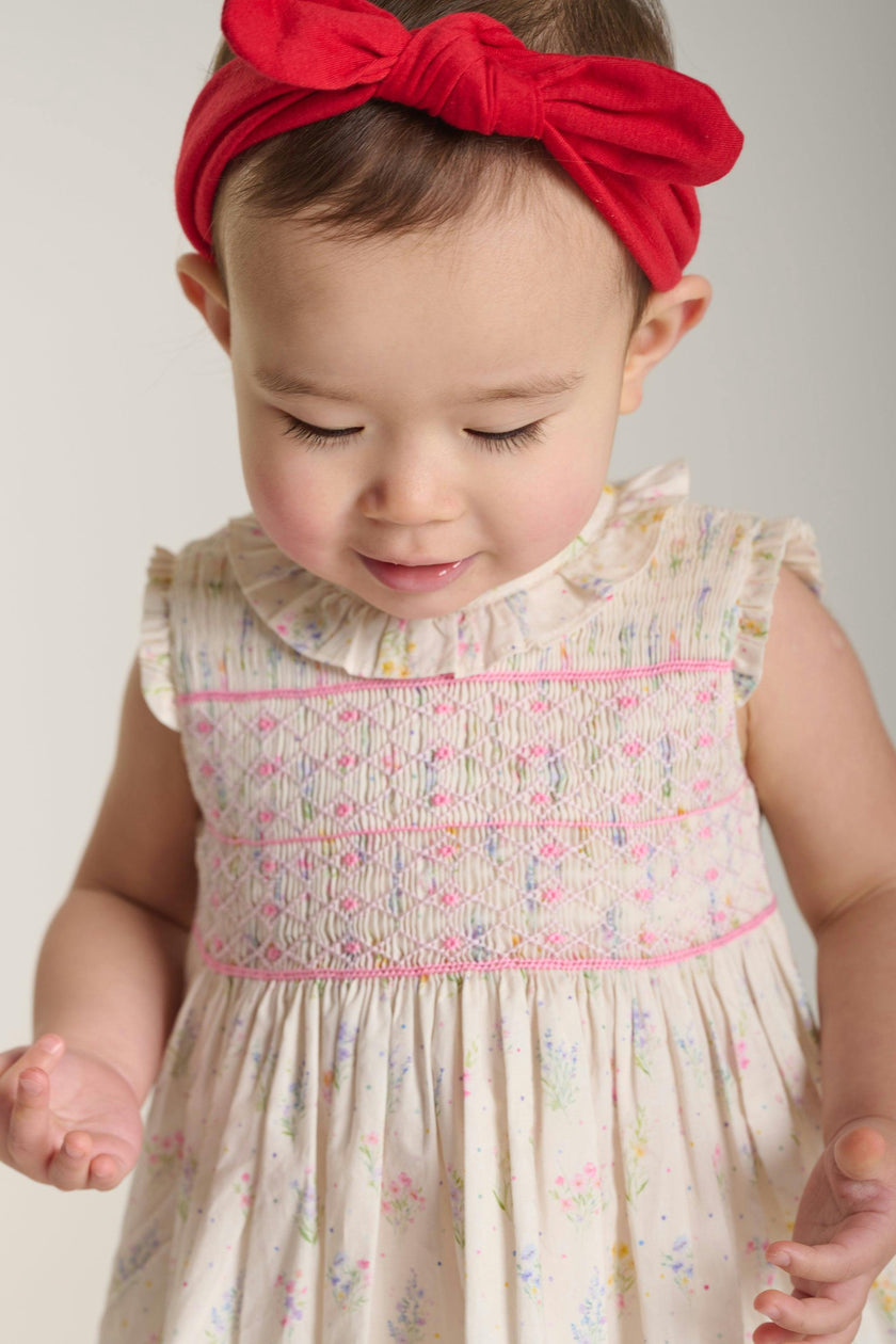 Hand-Smocked Baby Dress - Keilani