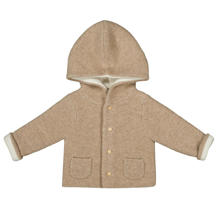 LES LUTINS Vivien Cashmere Jacket - Hazelnut