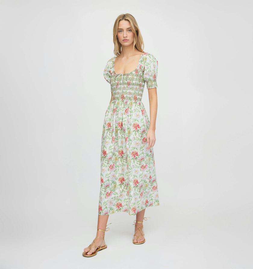 The Madeline Nap Dress - Peony Chintz