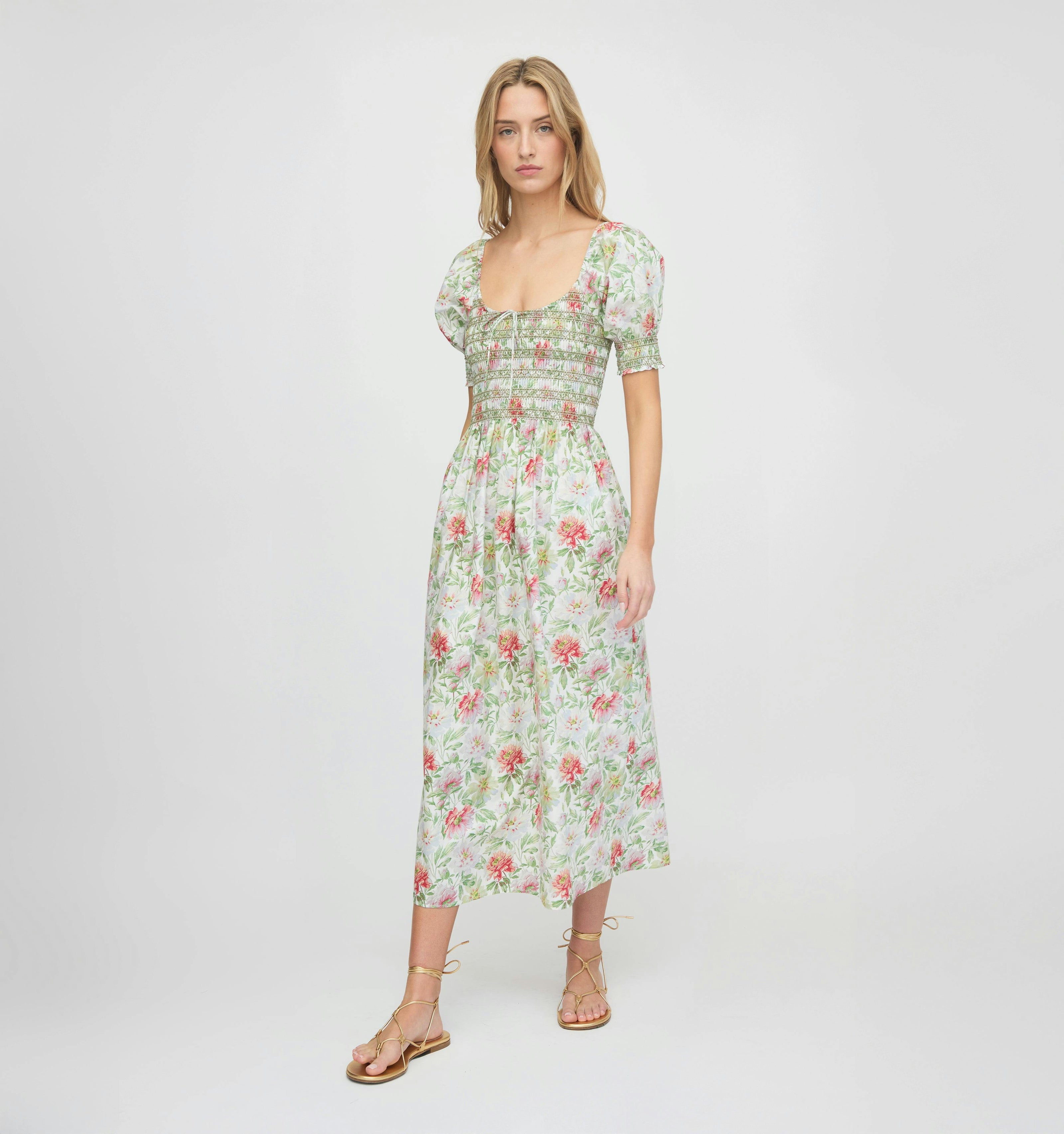 The Madeline Nap Dress - Peony Chintz