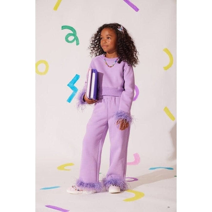 Lavender Feather Athletic Set