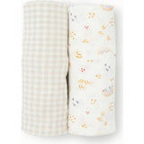 Stretch Knit Swaddle Blanket 2 Pack - Rainbows