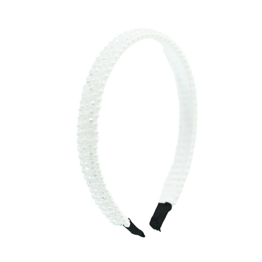 Banded Pearl Rhinestone Headband