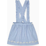Nicky Hilton x La Coqueta Blue Whitney Girl Pinafore Skirt