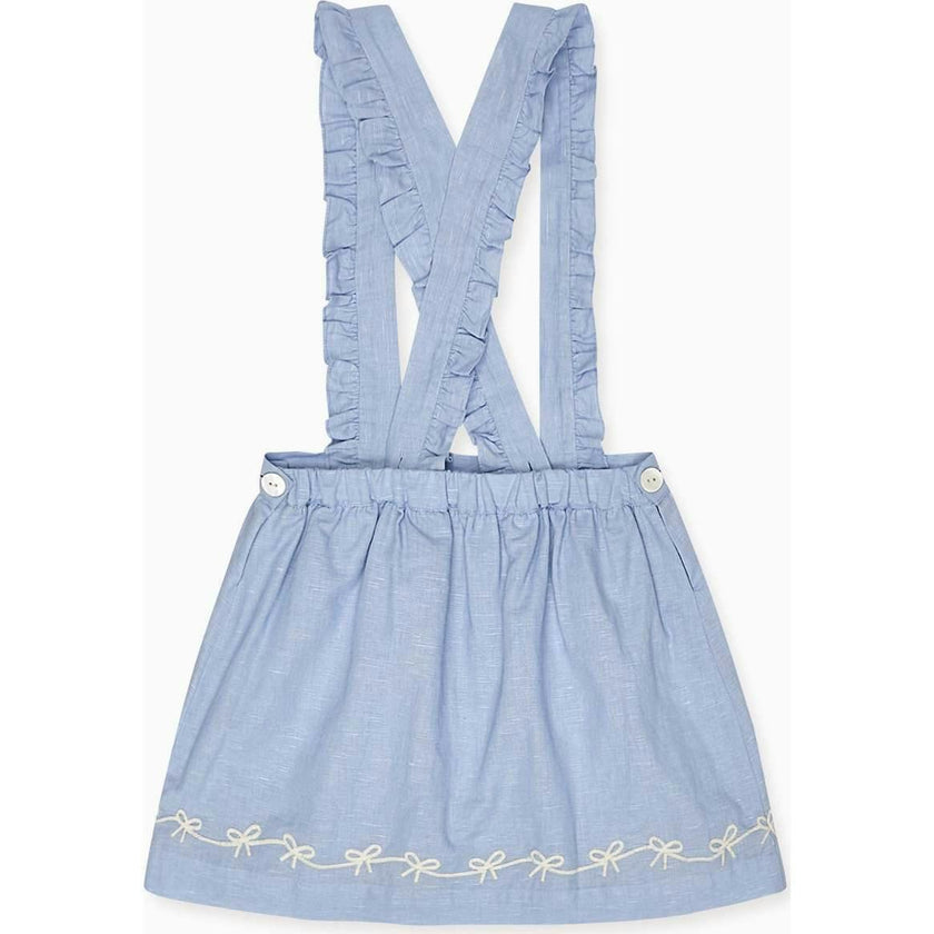 Nicky Hilton x La Coqueta Blue Whitney Girl Pinafore Skirt