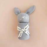 Organic Cotton Bunny Lovey, Grey