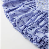 Luciana Embroidered Bubble Mini Skirt
