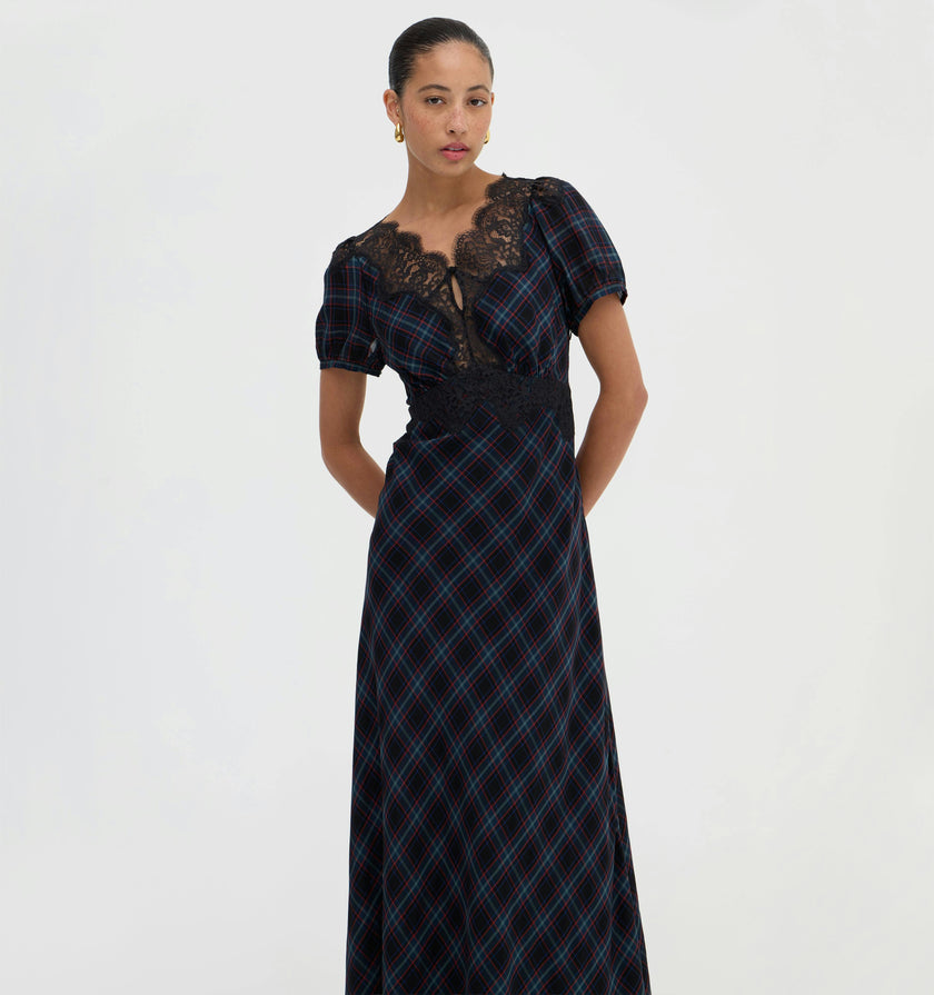 The Oakley Dress - Jewel Tartan