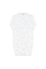 Grey Stars Print Converter Gown