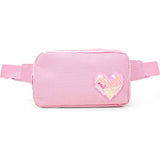 Sequin Heart Belt Bag