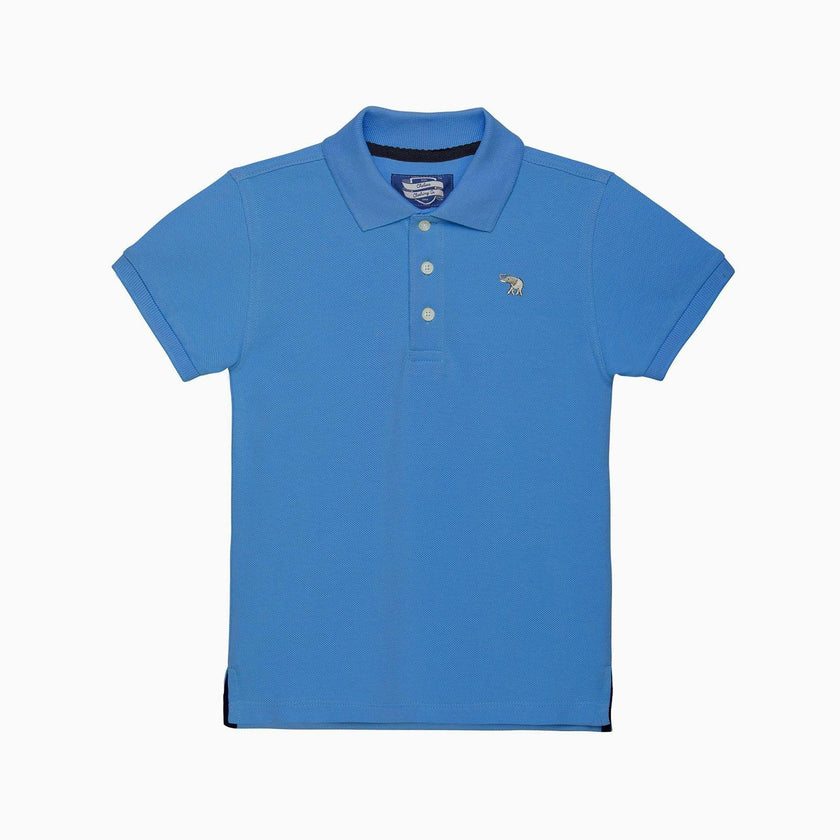 Harry Piqué Polo in Sky Blue