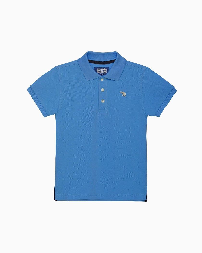 Harry Piqué Polo in Sky Blue