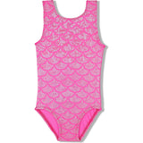 Pink Shimmer Mermaid Leotard, Pink