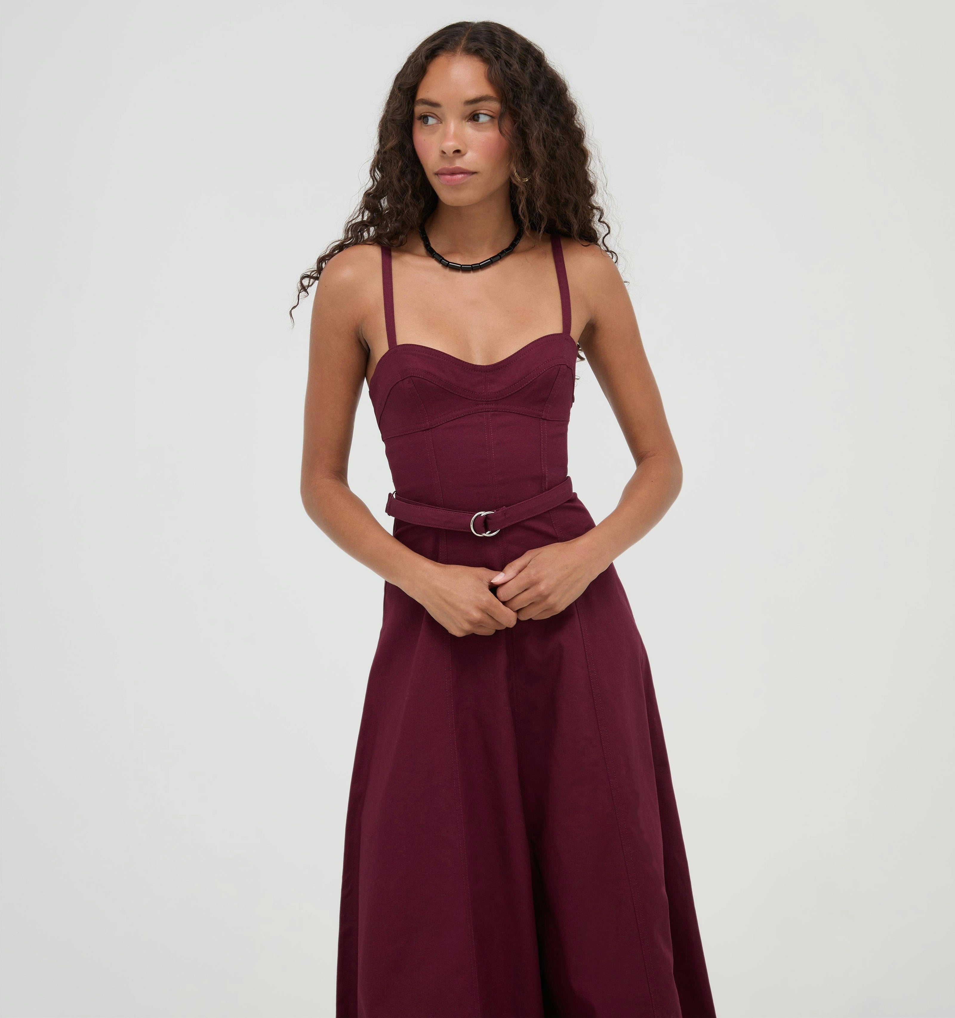 The Fiona Dress -  Mulberry