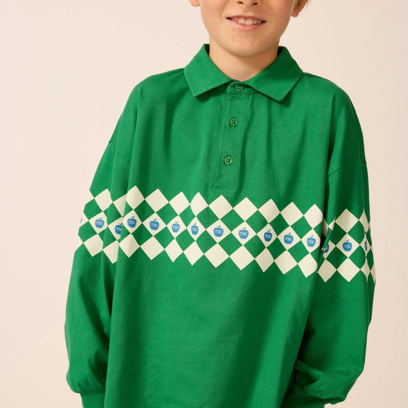 Tenor Green Check Polo