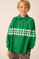 Tenor Green Check Polo