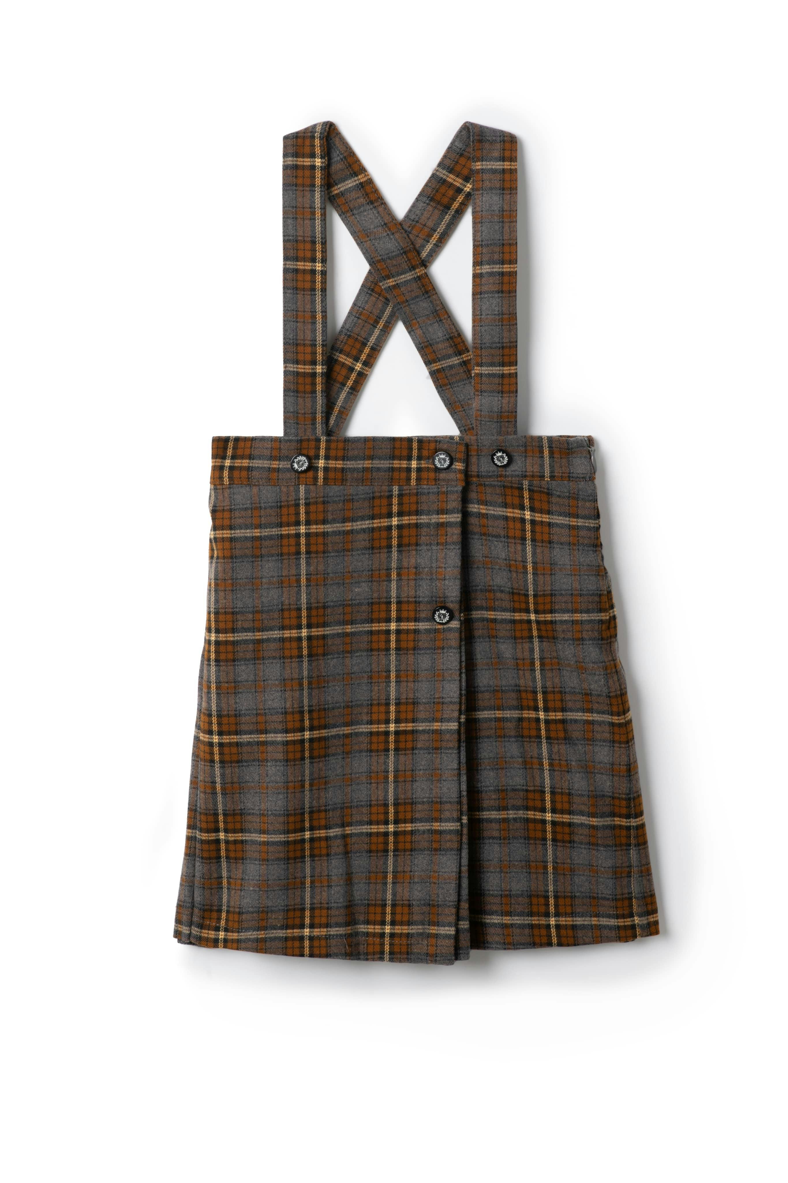 Plaid Skirt Burgundy