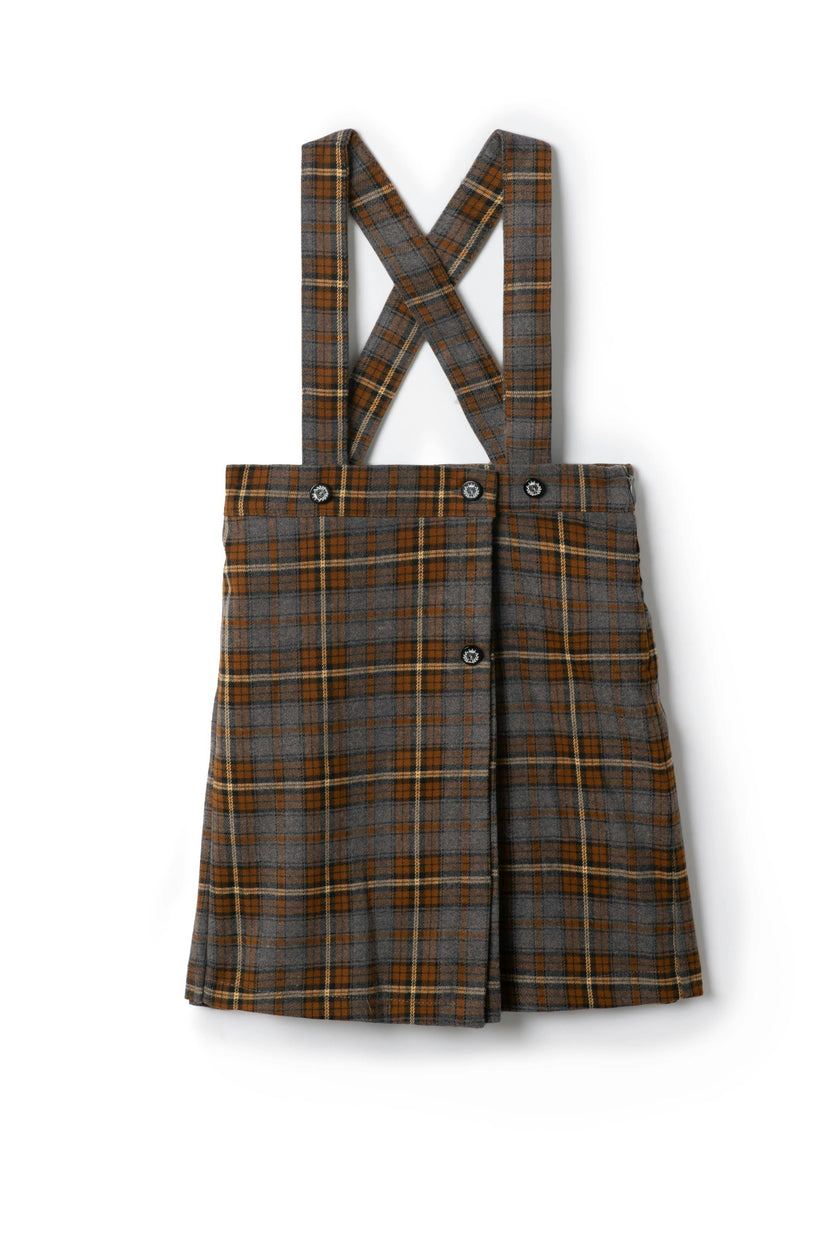 Pleated Plaid Skirt