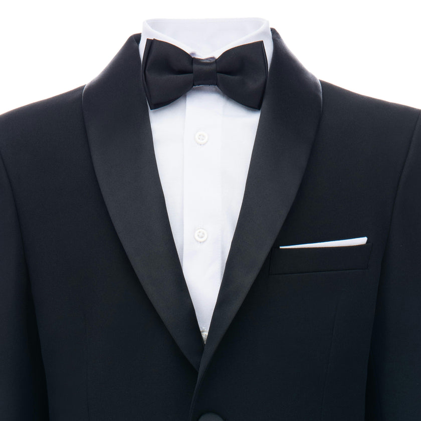 Black Suit with Black Shawl Lapel