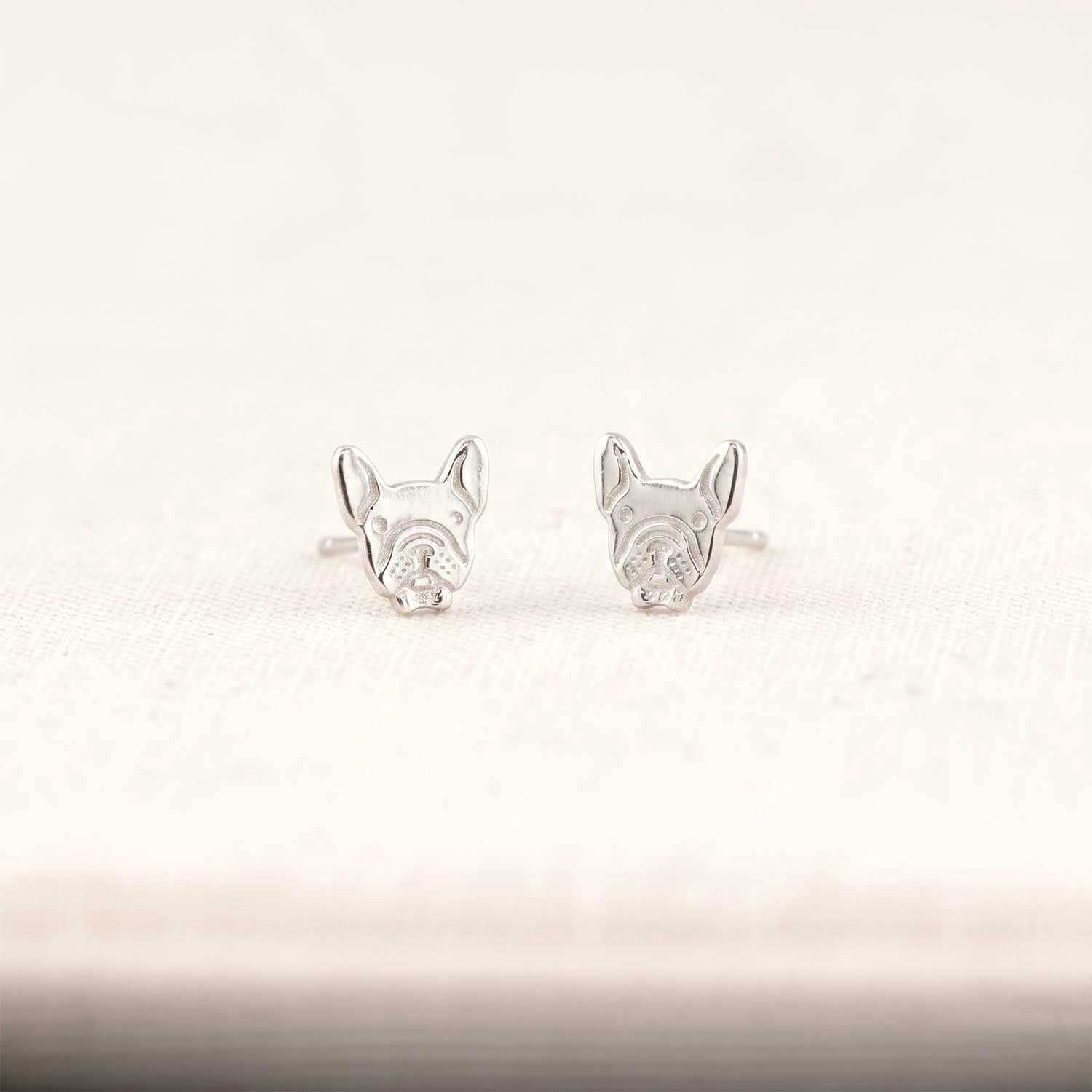 French Bulldog Stud Earrings