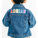 Custom Embroidered Washed Denim Jacket