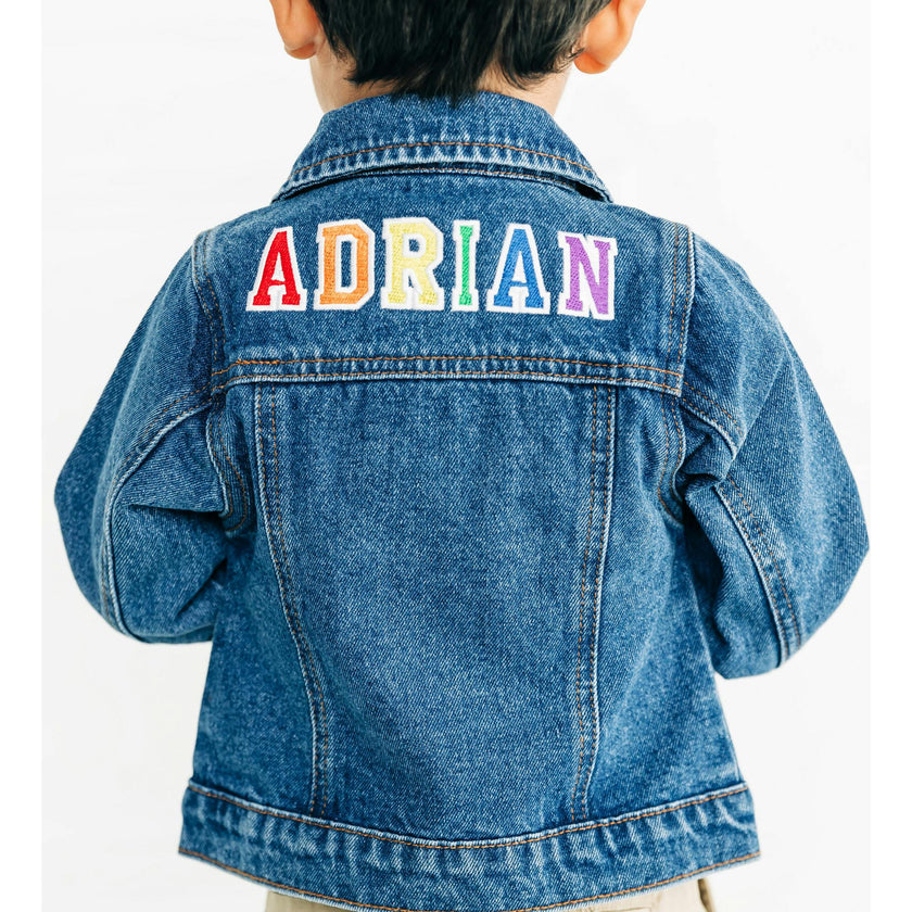 Custom Embroidered Washed Denim Jacket