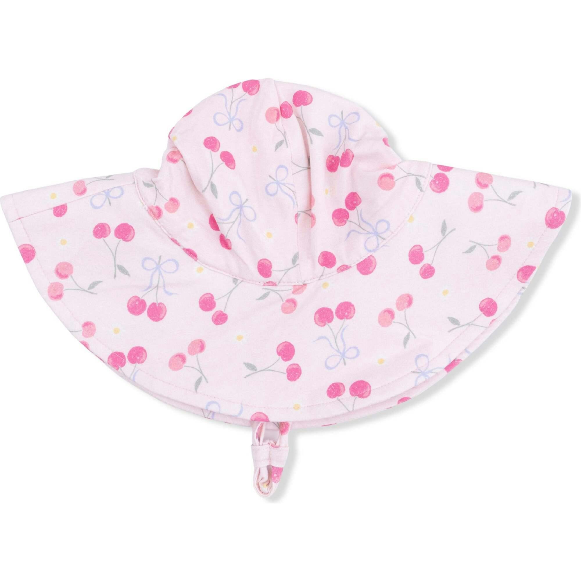 Sweet Bow Cherries - Ruffly Strap Bubble & Sun Hat