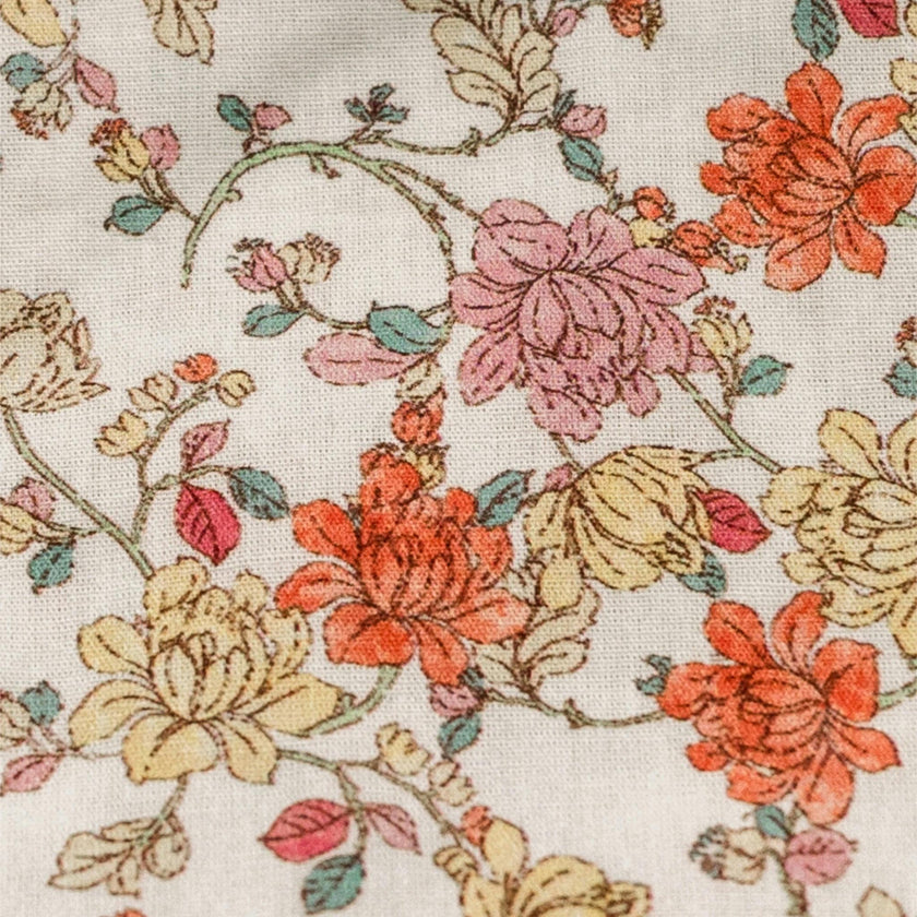 Midsummer Vine Timeless Floral Ruffle Zipper Pouch